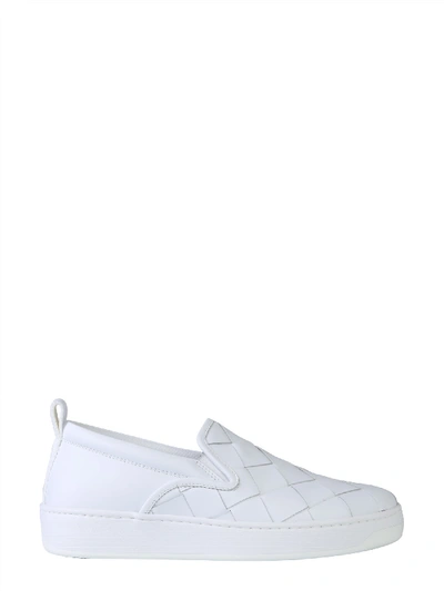 Shop Bottega Veneta Dodger Sneakers In Bianco