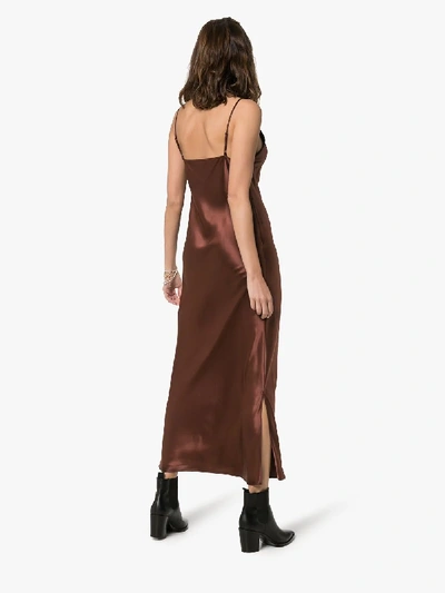 Shop Joseph Brown Clea Slip Midi Silk Dress