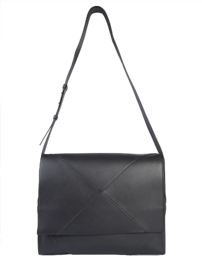 Shop Bottega Veneta Messenger Bag In Nero