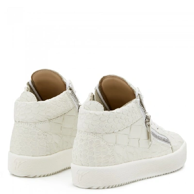 Shop Giuseppe Zanotti Kriss Croco In White