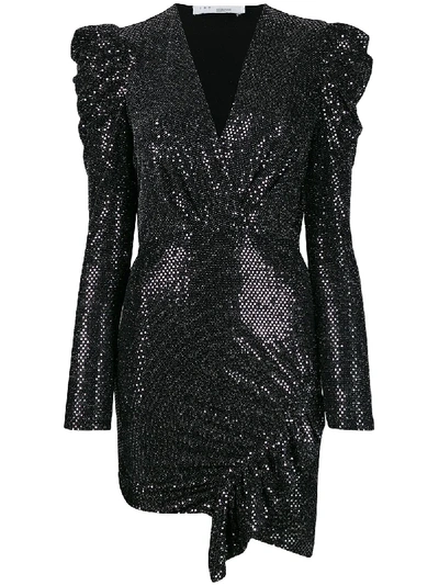 Shop Iro Long-sleeve Ruched Dress - Black