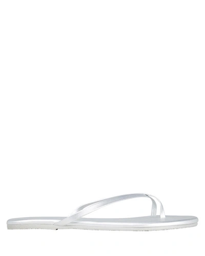 Tkees Silver Showers Metallic Flip-flops In Silver