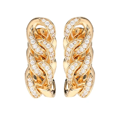 Shop Bottega Veneta 18-kt Gold-plated Drop Earrings