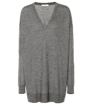 Shop The Row Amherst Cashmere And Silk Sweater In Grey