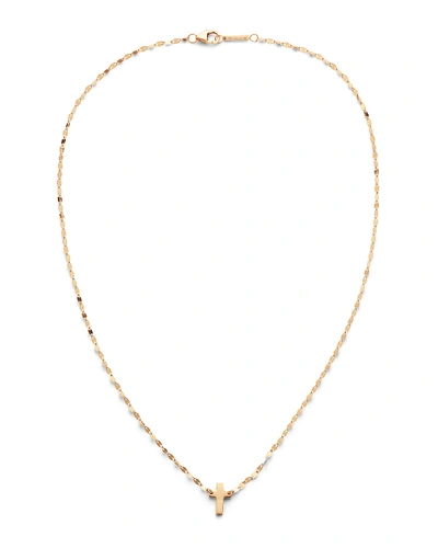 Shop Lana 14k Mini Cross Necklace In Gold