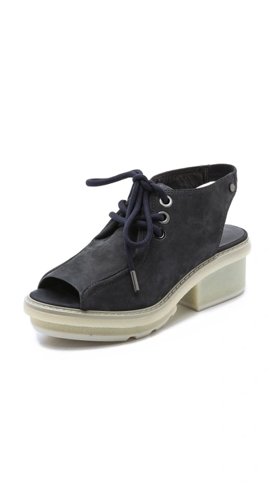 3.1 Phillip Lim / フィリップ リム Mallory Suede Lace-up Sandals In Marine