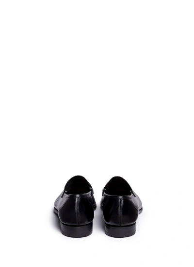 Shop George Cleverley 'george' Leather Penny Loafers In Black