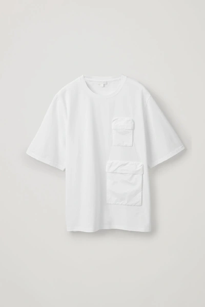 Shop Cos Utility Pocket Cotton T-shirt In White