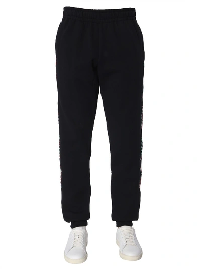Shop Moschino Logo Band Sweatpants In Black
