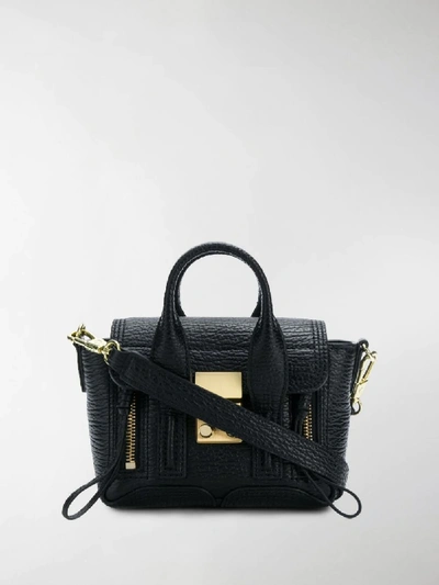 Shop 3.1 Phillip Lim Zip-detail Medium Crossbody Bag In Black