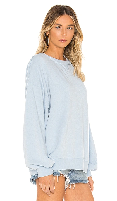 Shop Selkie The Pillow Sweater In Sky Blue