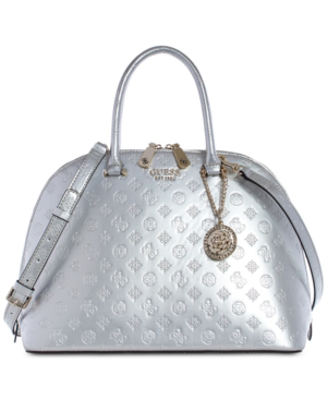 guess silver handbags