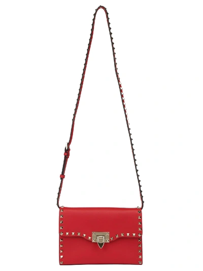 Shop Valentino Small Shoulder Bag In Rouge Pur