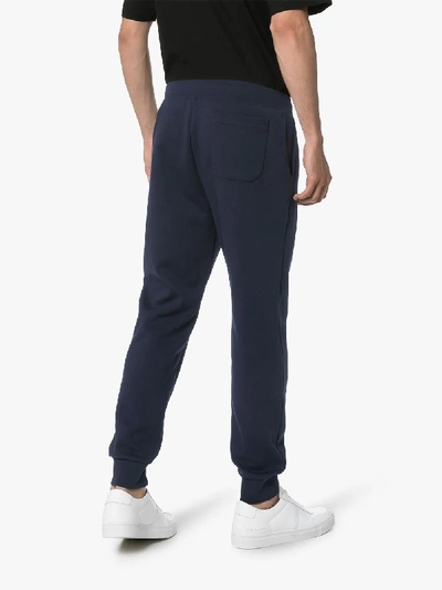 Shop Polo Ralph Lauren Logo Tapered Track Pants - Men's - Cotton/elastane/polyester In Blue