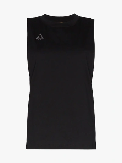 Shop Nike Sleeveless Vest In Black