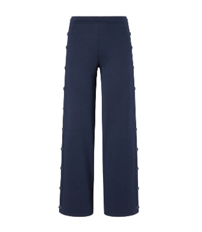 Shop Tory Sport Banner Tear-away Track Pants In Navy Blue