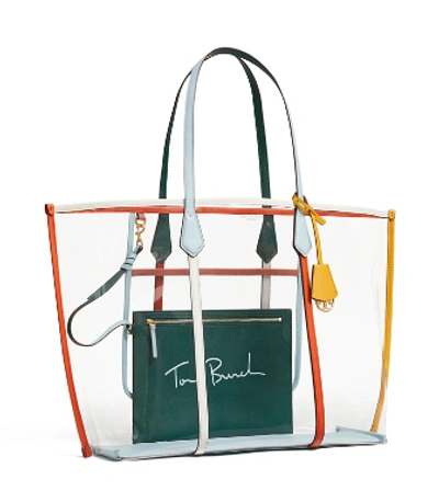 Tory Burch Perry Clear Oversized Tote In Clear / Multi | ModeSens