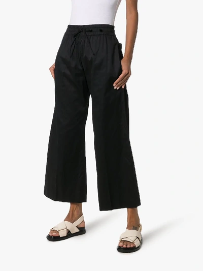 Shop Joseph Black Dahlman Drawstring Cotton Trousers