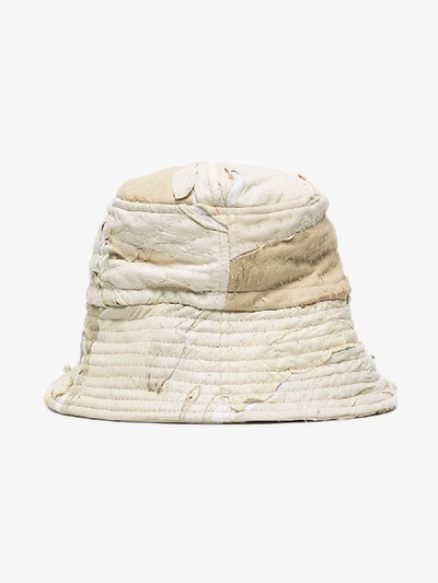 Shop By Walid White 19th Century Leather Bucket Hat