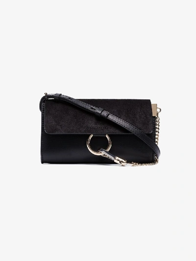 Shop Chloé Black Faye Mini Leather Bag