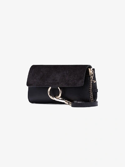 Shop Chloé Black Faye Mini Leather Bag