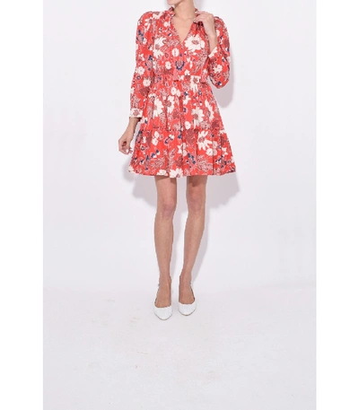 Shop Ulla Johnson Liv Dress In Scarlet In Red