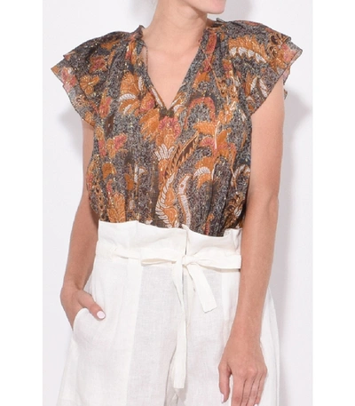 Shop Ulla Johnson Ida Top In Amber In Multi