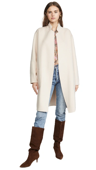 Shop Ulla Johnson Eleanor Coat In Blush