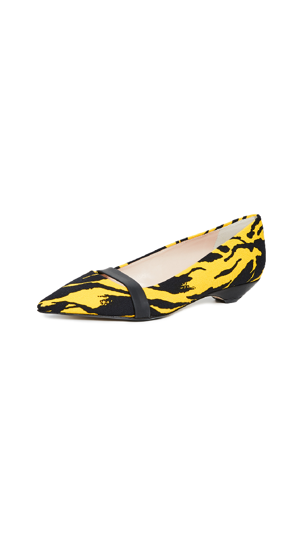 yellow mary jane flats