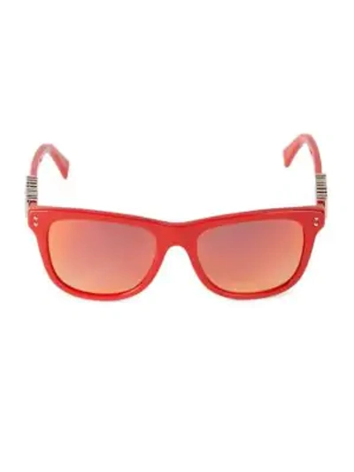 Shop Moschino 53mm Square Sunglasses In Red