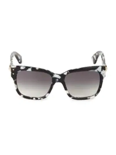 Shop Moschino 56mm Square Sunglasses In Black White