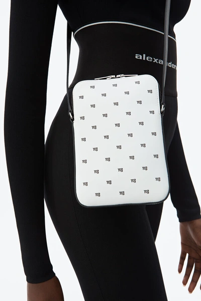 Shop Alexander Wang Scout Crossbody In Black And White