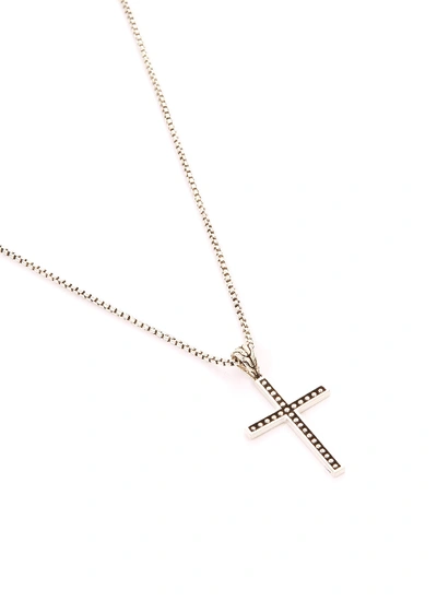 Shop John Hardy Classic Chain' Silver Jawan Cross Pendant Necklace In Metallic
