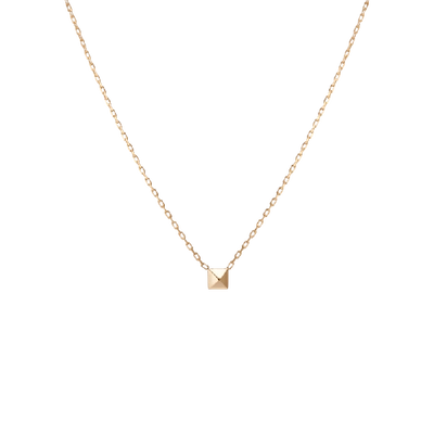Shop Aurate Mini Charm Pyramid Necklace In Gold
