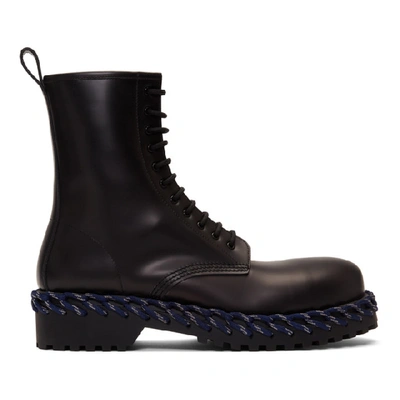 Shop Balenciaga Black Laces Boots