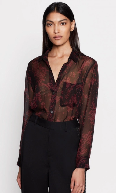 Shop Equipment Daddy Silk Shirt In True Black Multi