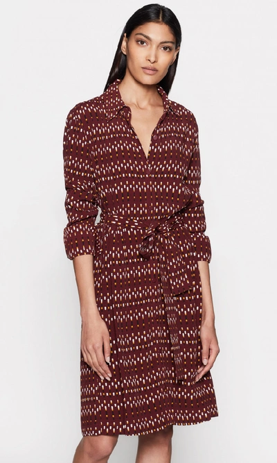 Shop Equipment Chansette Dress In Tawny Port Multi