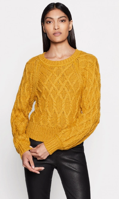 Shop Equipment Roesia Cotton Sweater In Ocre