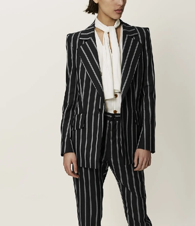 Shop Vivienne Westwood Lou Lou Jacket Black/white Stripes In Black/ White Stripes