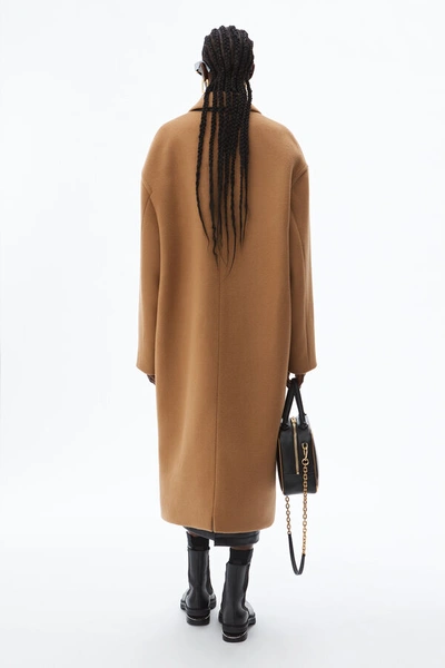 Shop Alexander Wang Drop Shoulder Coat In Camel