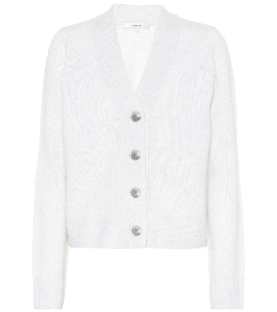 Shop Vince Cashmere Cardigan In White
