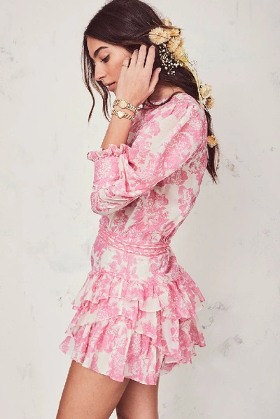 Shop Loveshackfancy Lorelei Dress In Pink Gem