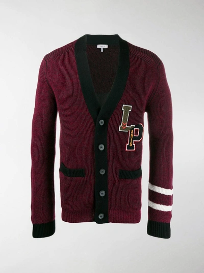 Shop Lanvin College Cardigan In Red