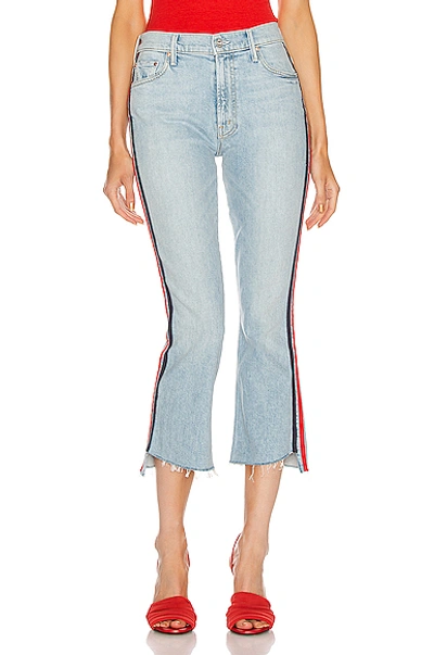 Shop Mother Insider Crop Step Fray In Thanks Again Racer