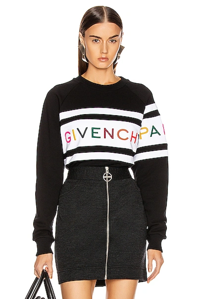 Shop Givenchy Longsleeve Sweatshirt In Black & White