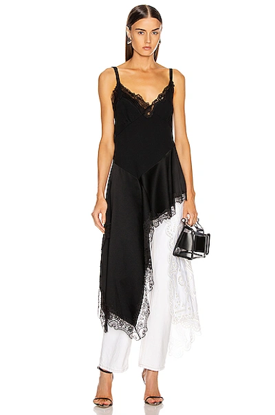 Shop Monse Negligee Lace Top In Black