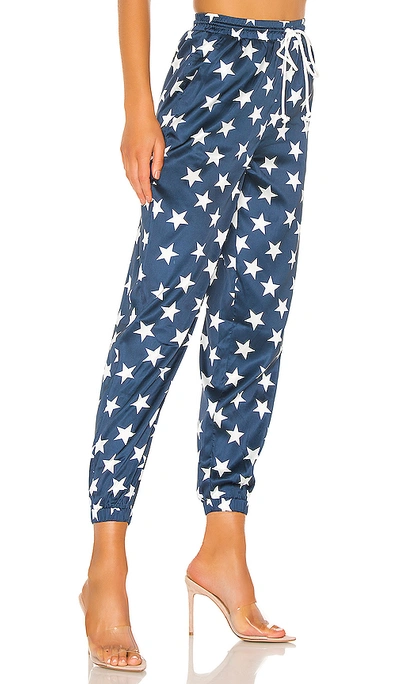 Superdown Miranda Track Pant In Navy & White