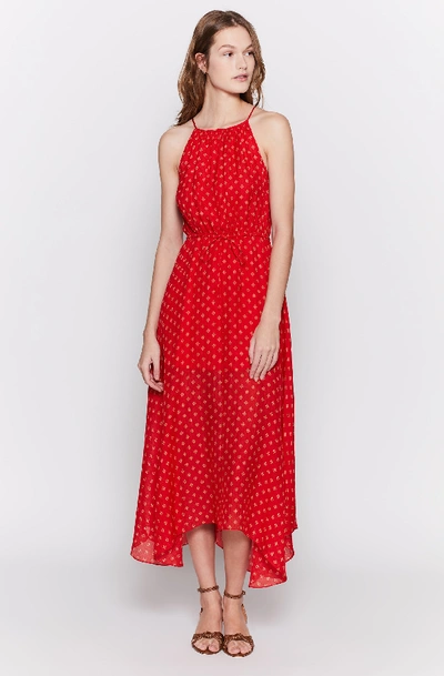 Shop Joie Matalina Silk Dress In Tropic Red