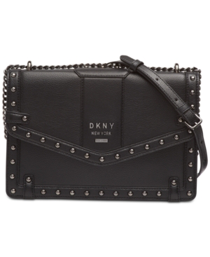 dkny whitney studded shoulder bag