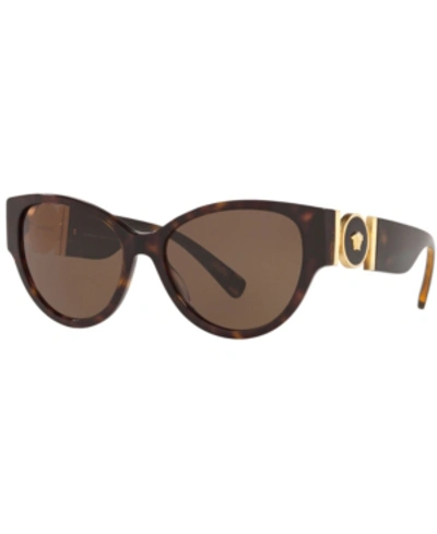 Shop Versace Sunglasses, Ve4368 56 In Havana/brown